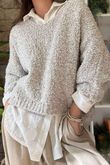 Hygge Boucle Slouch Knit Stone 